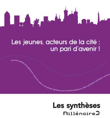 Couverture de la synthèse "Les jeunes, acteurs de la cité : un pari d'avenir !"